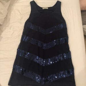 Sequence navy blue dress